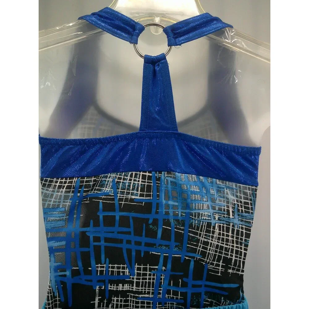 Pre-Owned Dance Costume Hip Hop Large Child Blue A Wish Come True 12709 2 pc Me